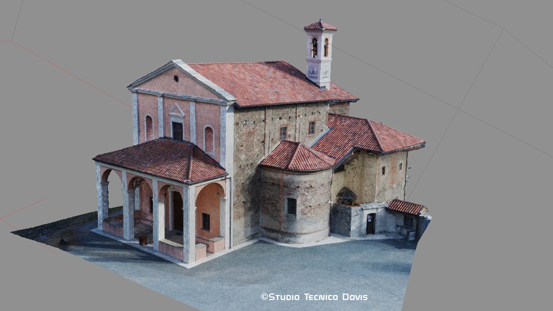 La Cappella Madonna del Bussone di Giaveno: dal rilievo aereo al modello 3D - Studio Tecnico Dovis